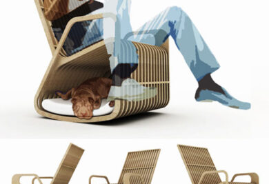 Cadeira de balanço de Paul Kweton.