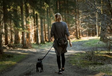 Tutora passeando com seu dog - Foto: Canva